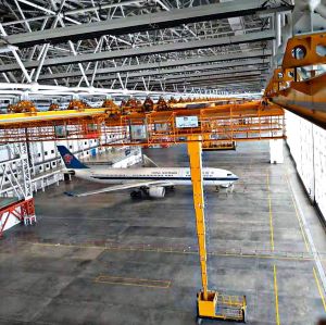 北京大興機(jī)場(chǎng)南航400米機(jī)庫(kù)CTI平臺(tái)及起重